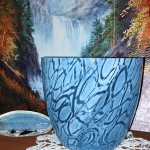 [Продано] Крюшонница голубая