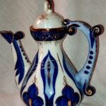 Винтажный кофейник/чайник «Тонус» СССР (Кисловодский фарфор)