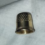 Старинный медный наперсток для рукоделия 1