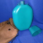 Винтажная походная фляга с чехлом, СССР 2